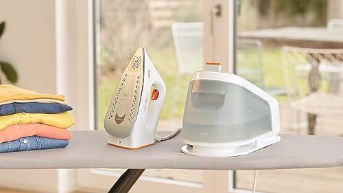 Braun CareStyle 1 Pro IS 1511 WH Steam Generator with FreeGlide 3D Technology, Vertical Steam, Non-Drip Function, Water Tank 1.7 L, 5.5 Bar, 360 g/min, 2200 W, White/Orange - Image 6