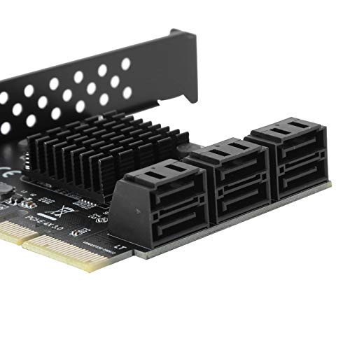 Tarjeta ASM1166 PCIE a SATA3.0 para ampliar puertos de discos duros en torres de PC 5