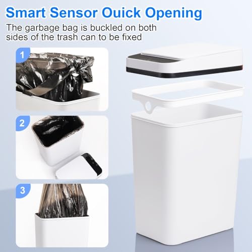 Canecas de Basura Touchless 2 Pack 12L y 18L miniatura 5