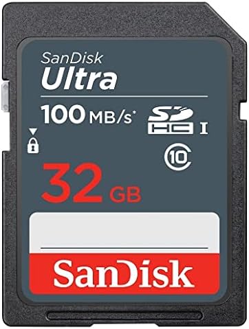 SanDisk 32GB Ultra (4 Pack) UHS-I Class 10 SDHC Memory Card, Retail Packaging - with (1) Everything But Stromboli (tm) Microfiber Cloth