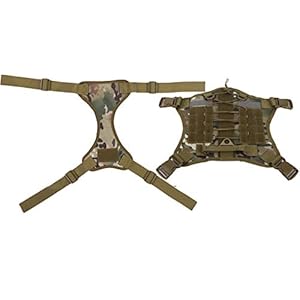 Dibiao Hond Vest Verstelbare Anti‑Lost Hond Vest Met Harnas Leiband Voor Outdoor Trainingcamouflage Groen L