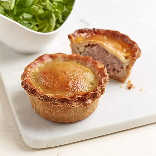 British Traditional Gourmet Pork Pie โ 100% Succulent British Pork in a Golden Crust with Natural Flavours, Herbs & Spices, No Gelatine โ Perfect for Hampers โ Delivered Fresh to Your Door (150g)