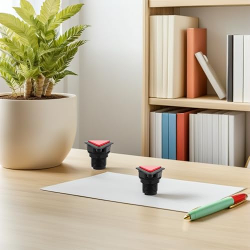 Botón triangular rojo Cabilock para máquina con microinterruptor plástico 7