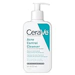 CeraVe Acne Treatment Face Wash, Salicylic Acid Cleanser with Purifying Clay, Niacinamide, and Ceramides, Pore Control and Blackhead Remover, 8 Ounce