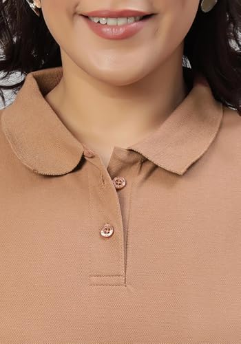 Image of Wear Your Opinion Womens Plus Size Polo Collar Neck T-Shirt Top