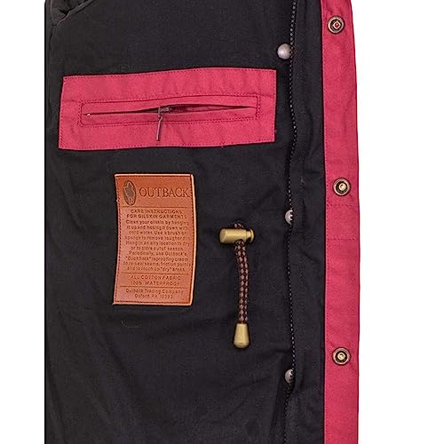Outback Trading Company Women's Matilda Waterproof Windproof Breathable Long Waxed Cotton Western Duster Coat4