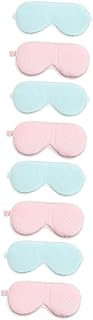 KALLORY 8 Pçs Máscara De Olho Máscara Facial Para Meninas Dormir Máscara De Olho Máscara De Cetim Cobertura De Olho Meninas Dormir Avião Olho De Seda Dormir Dormir Máscara De Olho