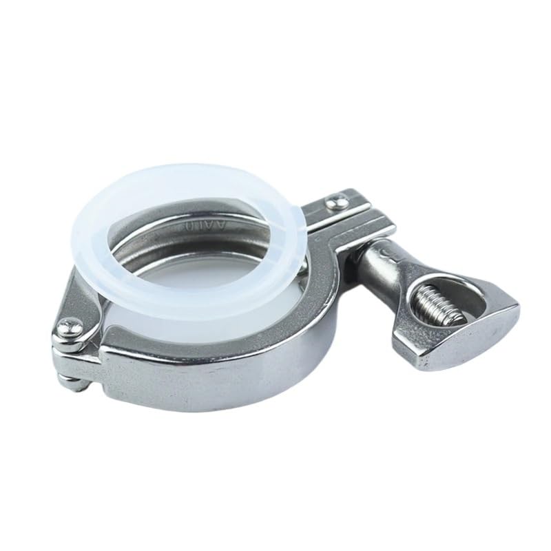 Accesorios industriales del conector del reborde de la abrazadera de tubo industrial del acero inoxidable 304(Silver,Ferrule OD 40mm)