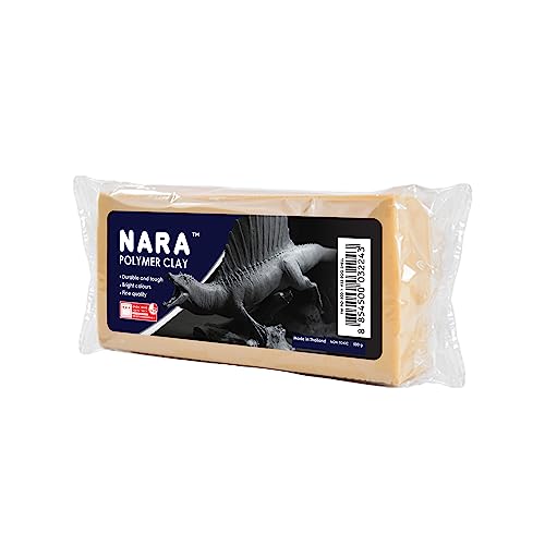 NARA Polymer Baking Clay, 1 Color, 1 Block, 454g (1 lb.) (Egg Shell)
