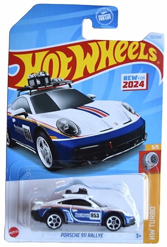 Hot Wheels Porsche 911 Rallye, HW Turbo 5/5 [White/Blue] 172/250