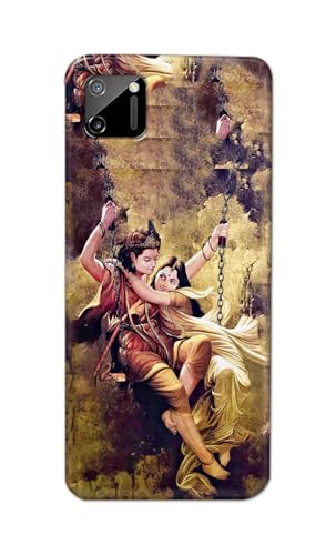 Image of Printed Hard Back Cover for Realme C11 2020 Back Cover (Radha Krishna Love -J1) -190724(EA)