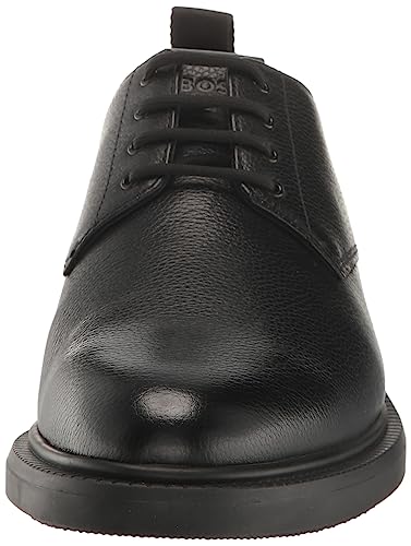 Image of BOSS Men's Larry Grain Leather Derby Dress Shoe