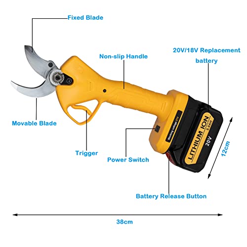 Volt1799 Electric Pruning Shears Compatible With Dewalt 20V And Milwaukee 18V Battery, Electric Pruning Shears With Brushless Motor(Host Only) #TOP1