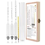 Notimin alcolometro 3 Pezzi 0-40 40-70 70-100Vol% di idrometro Alcoholmeter Tester Set Alcohol...