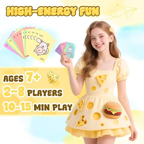 Image of Tickles Taco Cat Goat Cheese Pizza Naughty Party Card Fun Family, Travel & Night Game for Kids & Adults (Ages: 7+ Years, Players: 2-8)
