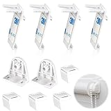 Klemmhalter Set für Klemmfix Rollo, Klemmträger Halterung für PVC, für Klemmfix Doppelrollo, Für Klemmrollo, Venetian Blinds.