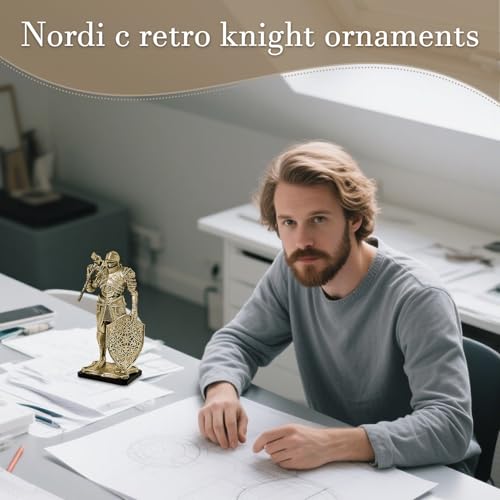 Statuette de bureau chevalier : le cadeau de maison idéal en artisanat créatif - 3