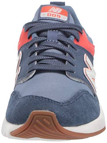 New Balance Women's 009 V1 Sneaker, Vintage Indigo/Toro Red/Ginger Pink, 10.5 W US