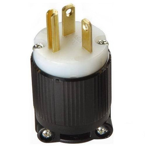 NEMA 5-20 Grounding Plug, 20A 125V AC, 2 Pole 3 Wire, cUL Listed (6)