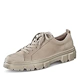 Passform: normal Paul Green 5081-039 Damen Sneaker Leder flexibel Textilfutter Plateausohle Uni, Groesse 38, beige