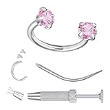 Piercings De Nariz Para Mujer | Joyería Moderna Acero Inoxidable Set Pendientes Aros Nariz,Para Viaje Cita Boda Baile Evento Hélix Septum Oreja