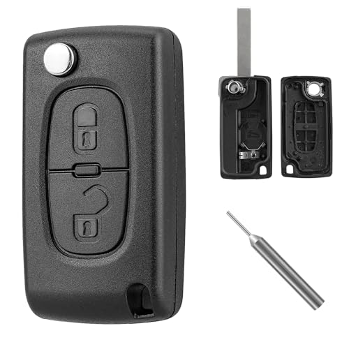Compatibilità Estesa: Questo guscio chiave è progettato per adattarsi a una vasta gamma di modelli Citroen e Peugeot, tra cui C1, C2, C3, C4, C5, C6, C8, Berlingo, C-Crosser, Evasion, Grand Picasso, Jumpy, Nemo, Xsara, Fiat Scudo, Peugeot 107, 206, 207, 208, 306, 307, 308, 407, 408, 508, 607, 806, 807, 1007, 2008, 3008, 4007, 4008, 5008, Bipper, Expert, Partner, e RCZ, assicurando una perfetta corrispondenza con il modello CE0536.