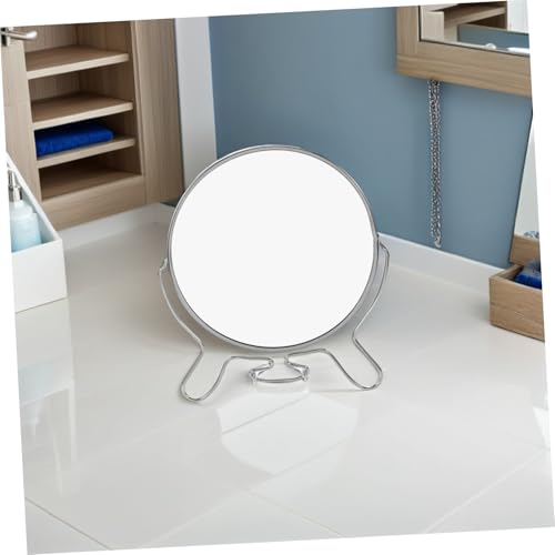 Miroir de coiffeuse double face à structure pivotante en métal