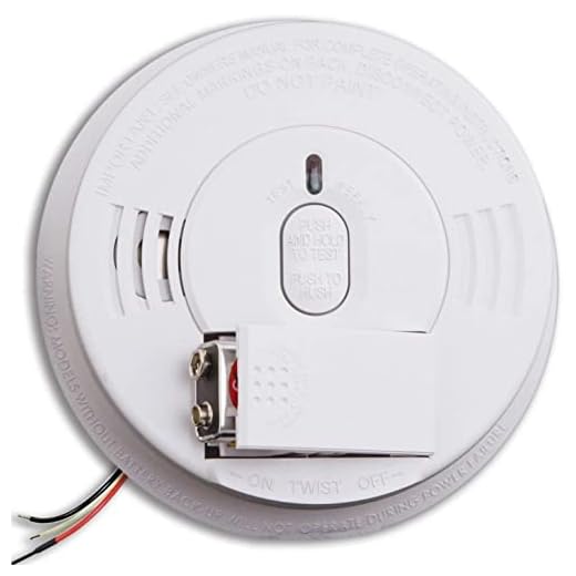 Kidde Smoke Detector, Hardwired Smoke Alarm with Battery Backup, Front-Load Battery Door, Test-Silence Button, White