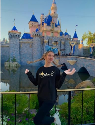 UNIQUENOE Magic Kingdom Sweatshirts for Women Magical Tshirt Family Vacation Tee Castle Graphic Long Sleeve Tops3