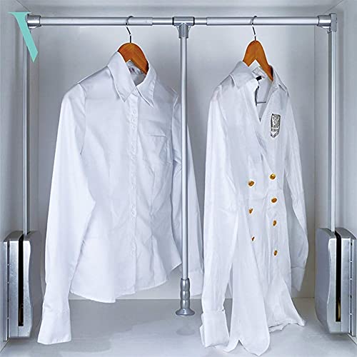 Rail coulissant pour penderie de chambre dressing ordonné chromé - 3