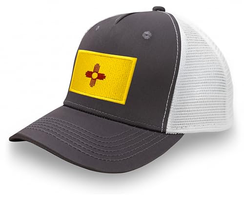 Image of International Tie State Hat for Men and Women, Adjustable Snapback Trucker Baseball Cap with Embroidered Patch