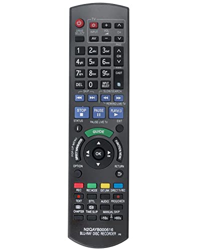 VINABTY Replacement Remote Control Fit for Panasonic Blu-ray Disc Recorder DMR-BST800 DMR-BST700 DMR-BST701 Remote N2QAYB000616 - Image 3