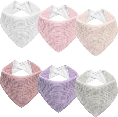 Kewlife gift Lätzchen Baby Musselin Dreieckstuch Baby Halstuch Verstellbare für Junge und Mädchen