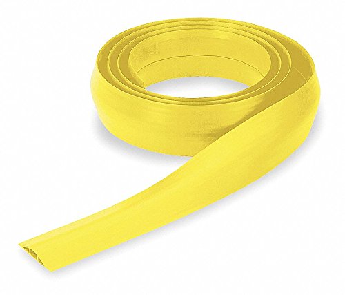 Cable Protector, 1 Channel, Yellow, 25 ft.L