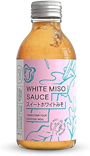 Nojó White Miso Sauce  Vegan Japanese Sauce - Delicious Sweet and Savoury Flavours for Vegetables, Stir Frys and Salads  1 x 200ml Glass Bottle - Dairy & Gluten Free