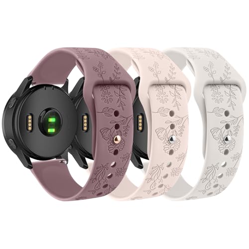 Bracelet floral en silicone souple Garmin Forerunner 55 pour le sport