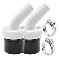 Waschmaschine Abfluss Adapter, 4 Stück Waschmaschinenanschluss Abfluss, Ablauf Adapter für Geschirrspüler und Waschmaschine, Einfache Installation, Platzsparendes Design