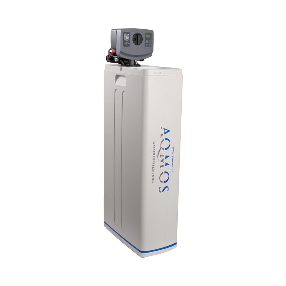 Aqmos R2D2-72 Wasserenthärtungsanlage mit Anschlussset 1" | Wasserenthärter für Haushalte bis zu 7 Personen | Entkalkungsanlage, Antikalkanlage für weiches Wasser