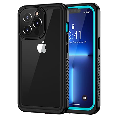 Lanhiem for iPhone 13 Pro Max Case, IP68 Waterproof Dustproof Shockproof Cases with Screen Protector, Full Body Protective Front and Back Cover for iPhone 13 Pro Max - 6.7 inch (Blue)