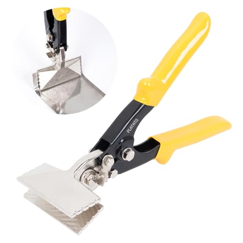 PLATATO 3 Inch Hand Seamers Sheet Metal Bender Tools for Bending Seaming and Straightening 18-30 Gauge Sheet Metal Duckbill Pliers for HVAC Work Duct Work DIY and Repair Projects