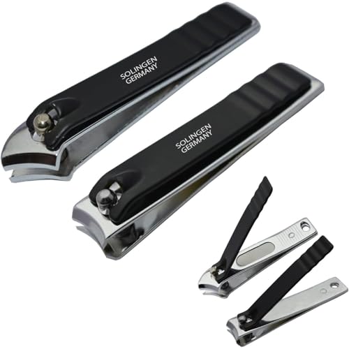 Heavy Duty Stainless Steel Nail Clippers for Men and Women (2 Pcs)