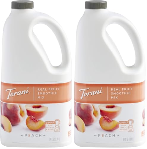 Torani Real Fruit Smoothie Smoothie Mix, Peach, 64 Ounce (Pack