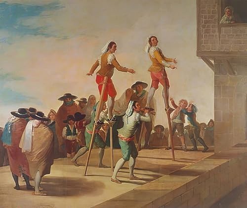 Tableau Goya Échasses deco murale vintage grand format poster art chambre 60x90cm