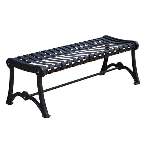 Banc de parc en fonte pour partager des moments de détente au patio