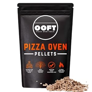 OOFT 100% Hardwood Pizza Oven Pellets – 10LB Moisture Proof Resealable Bag – High Heat Output – Suitable for Ooni Dallonda Nero Fresh Grills