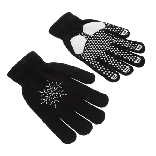 GALPADA Guantes De Patinaje sobre Hielo para Niños Y Niñas con De Nieve Y Imitación, Cálidos Guantes Esquí Invierno, Accesorios Patinaje Artístico Ideales para