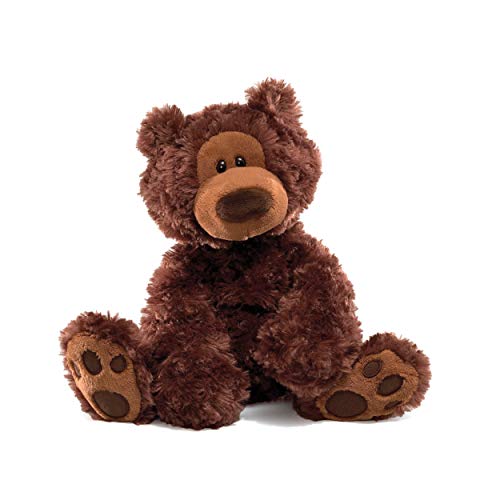 Gund - 6055489 - Peluche Classique - Jouet Premier Age - Philbin Ours Chocolat 30 cm