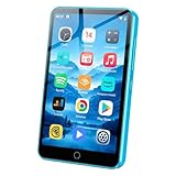 MP3 Player with Bluetooth and WiFi, ZAQE 80GB Storage & Android OS, 4' Touch Screen, FM Radio, Kids MP3 & MP4 Player with Spotify Google Play Store, Portable Media Player