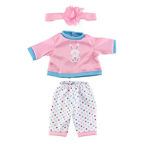 Baby Doll Clothes, Doll Clothes Doll Pajamas Outfits Jumpsuits for 17inch Baby Dolls Doll Matching Accessories 1set Cover