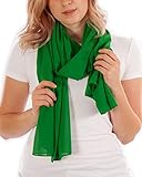 LUFTDURCHLÄSSIG - Die Chiffontücher in 24 modischen Unifarben unterstreichen nicht nur Ihr Outfit im modischen Style, sie lassen auch die Hitze entweichen und schaffen somit einen unglaublichen Tragekomfort. Hervorragend für Abendkleider.